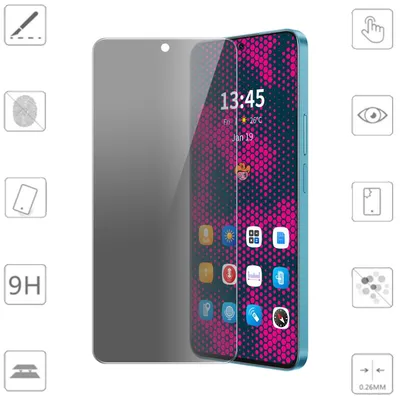 Immagine prodotto di Per Motorola Moto E14 / G04 4G / G04S 4G / G24 4G 2.5D 0,26mm Privacy H9 Vetro Temperato Trasparente Armatura Pellicola Protettiva Accessori
