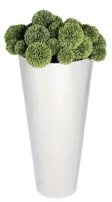 Produktbild von Casa Padrino Edelstahl Übertopf Silber Ø 33 x H. 70 cm - Luxus Blumentopf