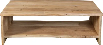 Produktbild von Couchtisch mit Ablage Akazie massiv 120 x 60 x 40 cm naturfarben DAHLIA