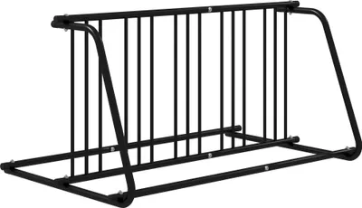 Produktbild von Stojak rowerowy DURHAND Stojak rowerowy Stojak wielokrotny Stojak rowerowy Odporny na warunki atmosferyczne do 6 rowerów po obu stronach 155 x 100 x 75 cm, stalowy czarny