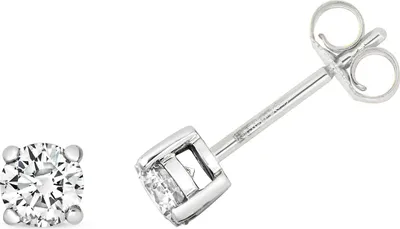 Produktbild von Funkelndes Feuer 9 Karat (375) Weißgold Damen - Diamant Paar Ohrstecker Brillant-Schliff 0.60 Karat H - I1; TRS314269KW