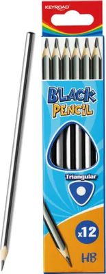 Produktbild von Keyroad Bleistift mit Radiergummi Triangular HB KR971547 12x