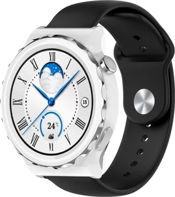 Produktbild von Strap-it Huawei Watch GT 3 Pro 43mm Sportarmband (Schwarz)