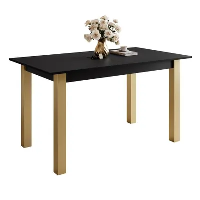 Produktbild von Ausziehbarer Tisch ARTON GOLD 140 cm, Schwarz