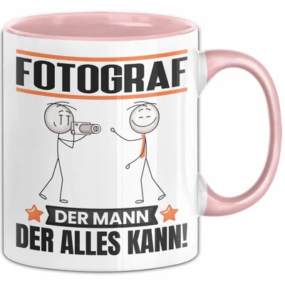 Produktbild von Fotograf Tasse Geschenk für Fotograf Der Mann Der Alles Kann Geschenkidee zum Geburtstag (Rosa)