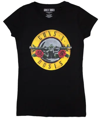 Obrázok produktu pre Guns N' Roses Classic Bullet Logo (Skinny Fit) Black M Dámske Tričko