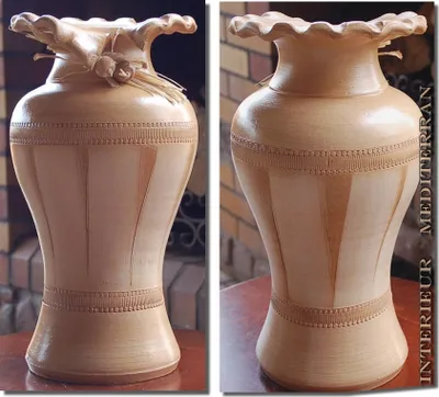 Produktbild von BODENVASE "CORTADO" - Größe: ca.40 CM Beige