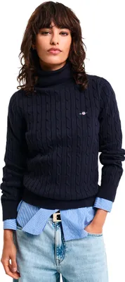 Image de Gant 4800102 Pull à col roulé bleu XS femme bleu XS