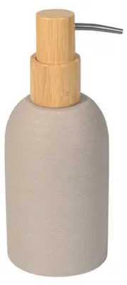 Image de RIKO Distributeur de savon sur pied, beige/bambou