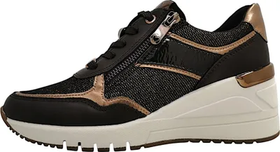 Image de Marco Tozzi Dames Faible Sneaker Low Top Keil 2-23743-42 noir