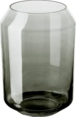 Image de Gilde FINK, Vase, bougeoir, cylindrique, Orelia, verre, gris, lot de 2, Diamètre : 20 cm, Hauteur : 28,00 cm, Largeur : 20,00 cm, Profondeur : 20,00 cm, Référence : 64109