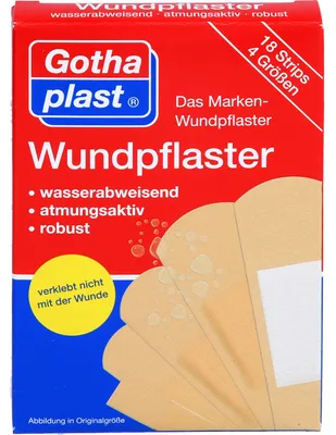 Produktbild von GOTHAPLAST WUNDPFLAST 4 GR, 18 St