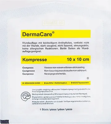 Produktbild von DermaCare Kompresse 10x10cm, 1 St. Kompressen