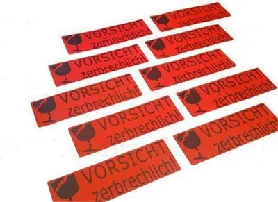 Produktbild von TSI Etiketten VORSICHT zerbrechlich!