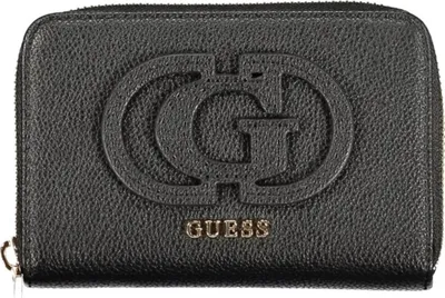 Produktbild von Damen Geldbörse Schwarz: Praktische Geldbörse mit Logo & Reißverschluss
