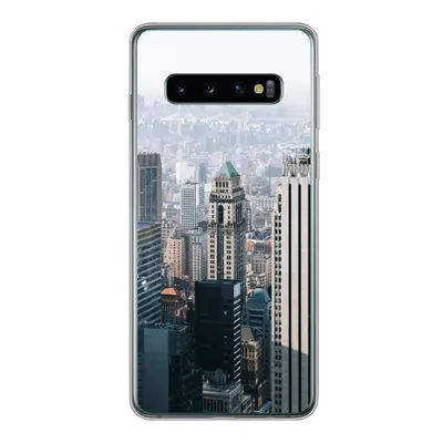 Produktbild von MuchoWow® Handyhülle Schutzhülle Hülle für Samsung Galaxy S10 New York - Skyline - Nebel Silikon Softcase Handy Hülle - Handytasche