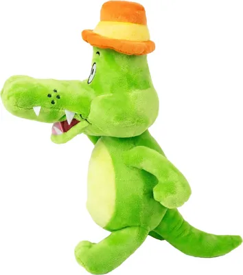 Image de Peluche alligator, douce et lavable, 28 cm