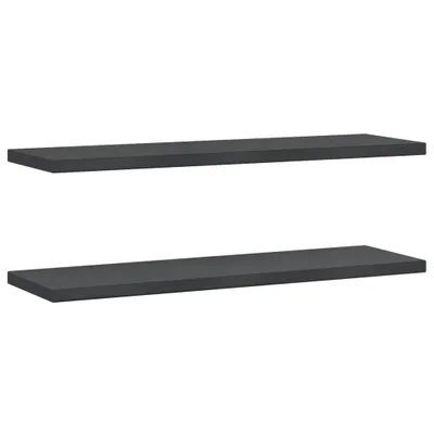 Obrázek produktu pro Nástěnné police 2 ks 100 x 30 cm stříbrné nerezová ocel