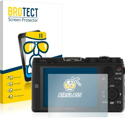 Produktbild von BROTECT Schutzglas für Sony Cyber-Shot DSC-HX60V Schutzfolie Panzer Folie Glas Display Schutz klar