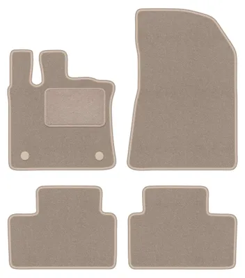 Immagine prodotto di Tappetini in moquette per Renault Captur II 2020- (crossover) – set 4 pezzi, beige, su misura – Wielganizator LUX