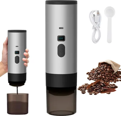 Produktbild von Kapselkaffeemaschine, tragbares Design, schnelle Extraktion, Grau
