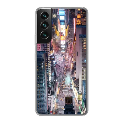 Produktbild von MuchoWow® Handyhülle Schutzhülle Hülle für Samsung Galaxy S22 Blick von oben auf den Times Square in New York Silikon Softcase Handy Hülle - Mobiltelefonhülle