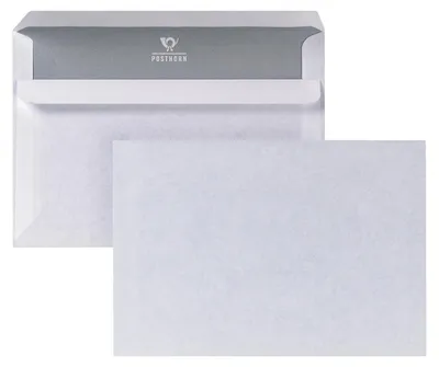 Productafbeelding van POSTHORN Envelop (briefomslag) 01200156, formaat C6, wit, 1000 stuks per verpakking.