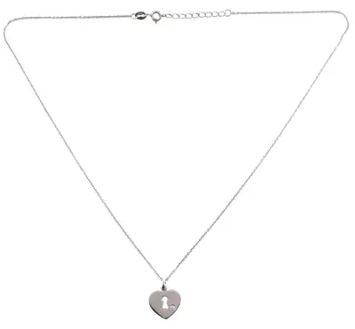 Produktbild von MIAMAR 1145302 Damen Collier Herz Sterling-Silber 925 Silber 45 cm