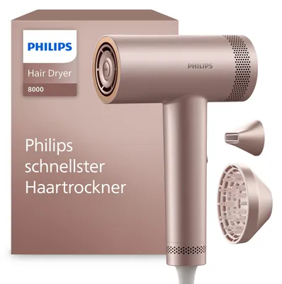 Image de Philips Sèche-cheveux haute vitesse série 8000 ThermoShield Advanced Ionic