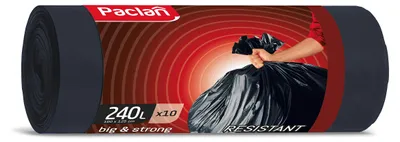 Produktbild von Paclan Abfallsäcke 10 x 240L, 10 Stück 454000 schwarz
