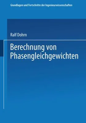Obrázek produktu pro Berechnung von Phasengleichgewichten