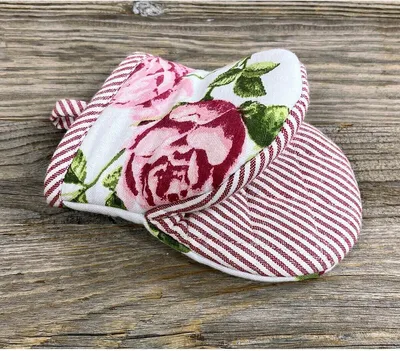 Immagine prodotto di Guanto da forno DORRIT Guanto da forno in cotone design a rose