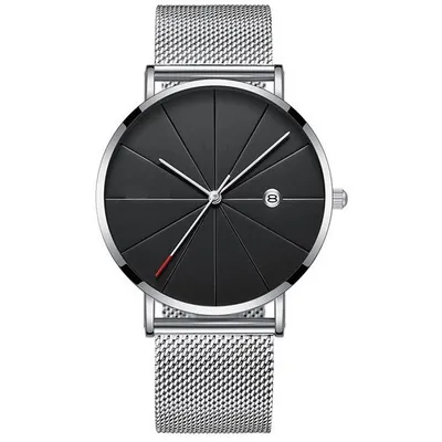Obrázok produktu pre Hodinky NA-22611 Strieborná/Čierna - Elegantný Doplnok KP22611