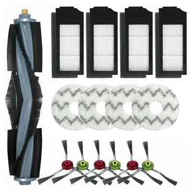 Produktbild von Zubehör für Ecovacs Deebot X1 Omni / X1 e Omni / X1 Turbo eur: 1 Hauptbürste, 6 Seitenbürsten, 4 Wischpads, 4 Filter