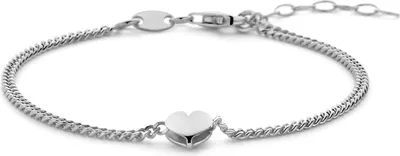 Produktbild von New Bling - 9NB-1409 - zilveren armband met hartje - 925 sterling silver - rhodium plated