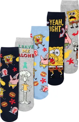 Produktbild von Spongebob Schwammkopf Socken für Herren - Männer Sneaker Strümpfe 40-45 (5er Pack) 40-45