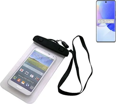 Produktbild von K-S-Trade Schutz Hülle Handy Hülle Kompatibel mit Huawei nova 9 Beach Bag wasserdicht 16cm x 10cm Schutzhülle Staub Sand Flachwasser Beachbag Case