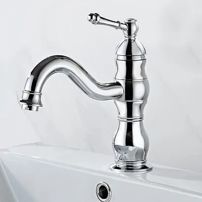 Produktbild von 360° Drehbarer Wasserhahn Waschtischarmatur Messing Keramikventil Chrom