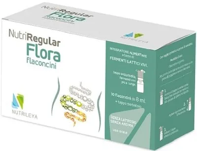 Productafbeelding van NUTRIREGULAR FLORA, 10 flacons van 8 ml