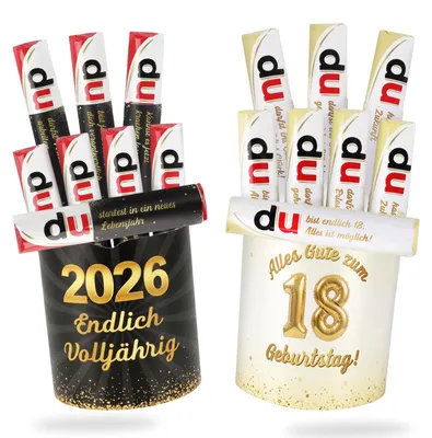 Productafbeelding van Set met 26 stickers voor 18e verjaardag - zwart en goud