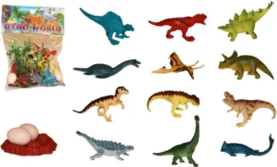 Image de Massamarkt Dinos avec accessoires dans un sac 17-pièces