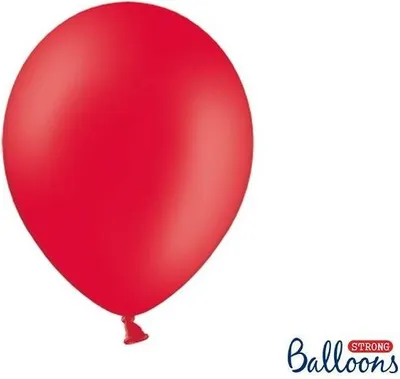 Image de Ballons de baudruche en latex, rouge, rouge coquelicot pastel, 30cm, 10 pcs.