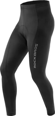 Produktbild von Radsporthose lang atmungsaktiv mit Einsatz M - schwarz