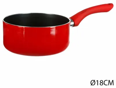 Produktbild von Kochtopf mit Henkel, Aluminium, Topf, Ø 18 cm, rot
