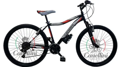 Obrázek produktu pro Dětské MTB kolo Canellini VORTEX 26" 18V - černá/červená