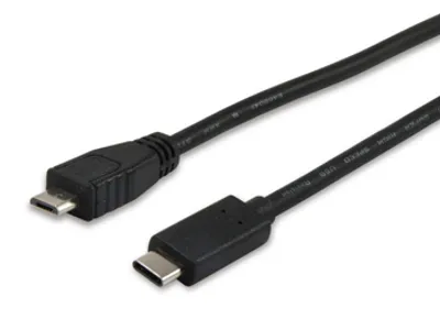 Produktbild von Equip USB 2.0 Typ C auf Micro-B Kabel, 1.0m