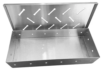 Imagen del producto de Caja para ahumador de acero inoxidable para barbacoas con mucho sabor