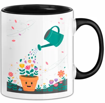 Produktbild von Gärtner Tasse Geschenk Lustige Geschenkidee Spruch Für Pflanzen Liebhaber (Schwarz)