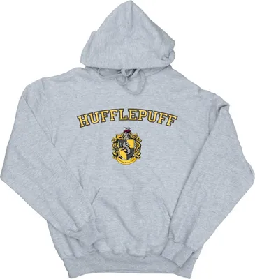 Zdjęcie produktu dla Harry Potter – męska bluza z kapturem „Hufflepuff” BI12306 (S) (szara)