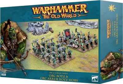 Produktbild von Warhammer The Old World Orc & Goblin Tribes Orc Boyz & Orc Arrer Boyz Mobs